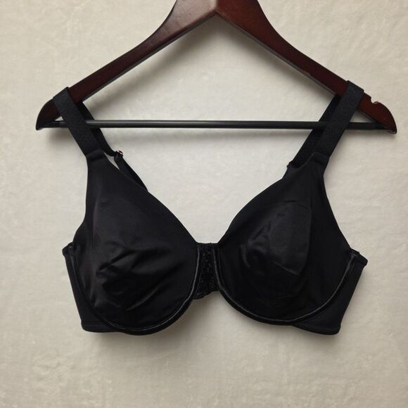 Lot of 2 Vanity Fair Bra 40D Black No Pad Wired 76080 Tan Light Pad Wired 75204 - Picture 8 of 16